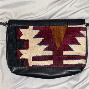 Stylish Black and Red Patterned Women's Bag